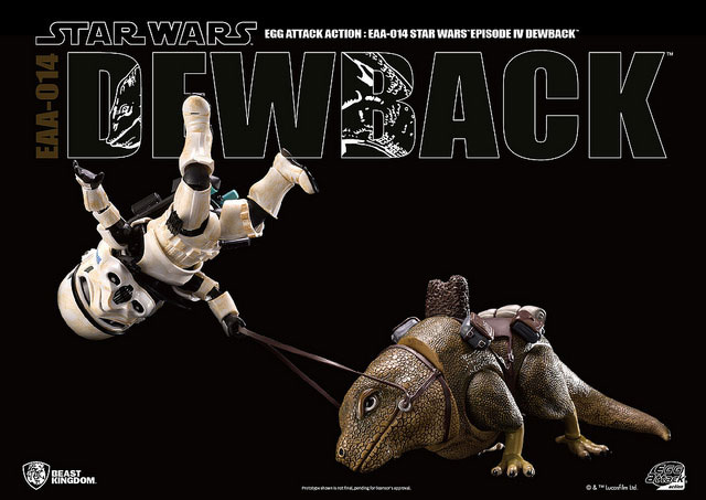 Star Wars Egg Attack Sandtrooper and Dewback action figure set 6