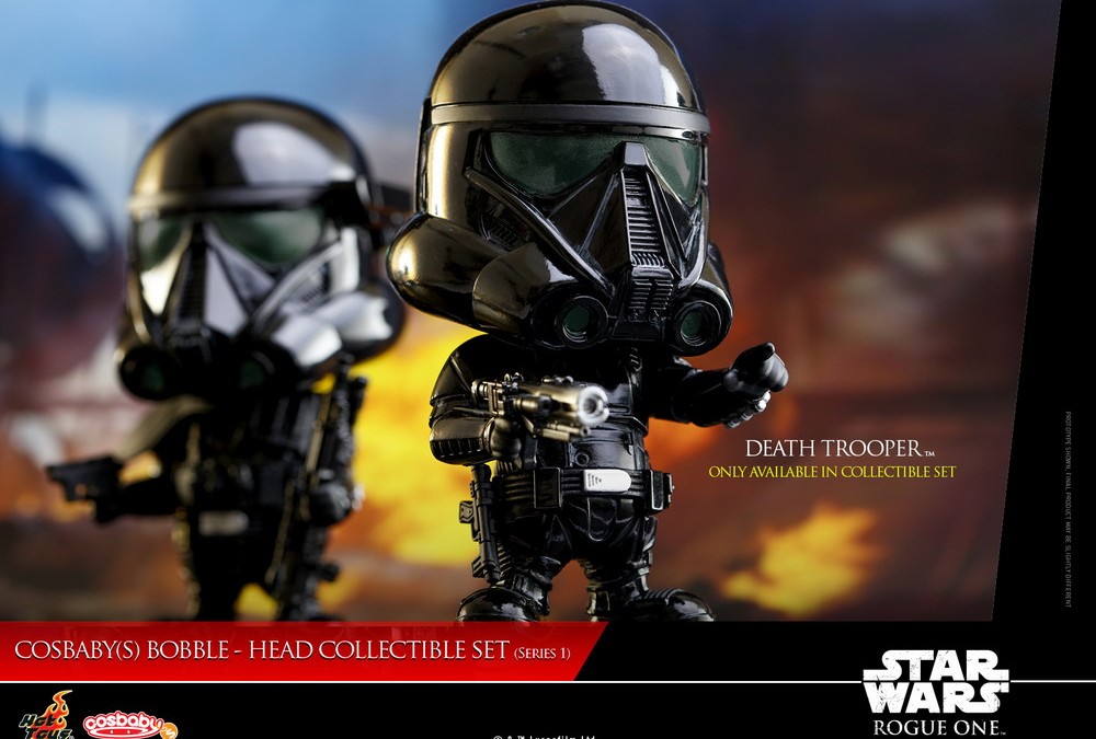 New Rogue One (Black Chrome Version) Deathtrooper Specialist Cosbaby Bobble Head Toy from Hot Toys revealed