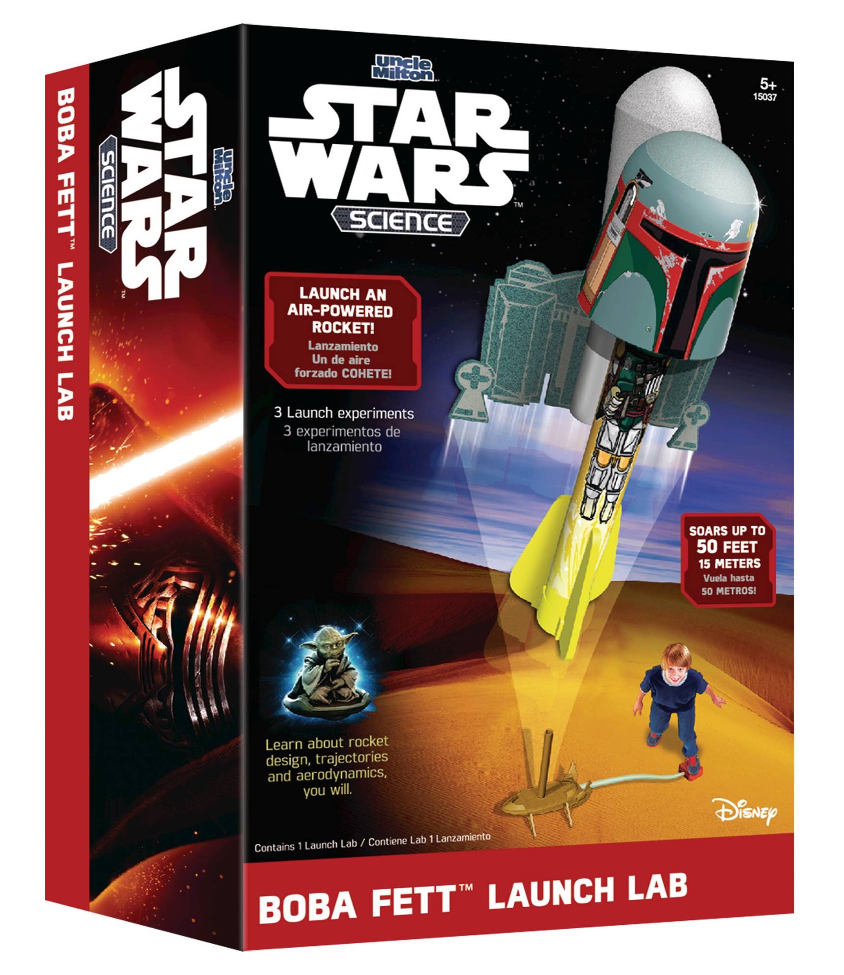 New Star Wars Science Boba Fett Air Powered Rocket Launch Lab available