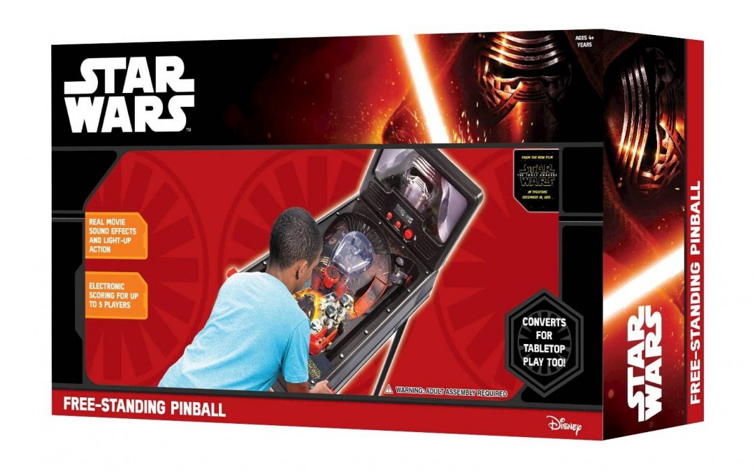 New Force Awakens Kylo Ren free standing pin ball machine available on Walmart.com