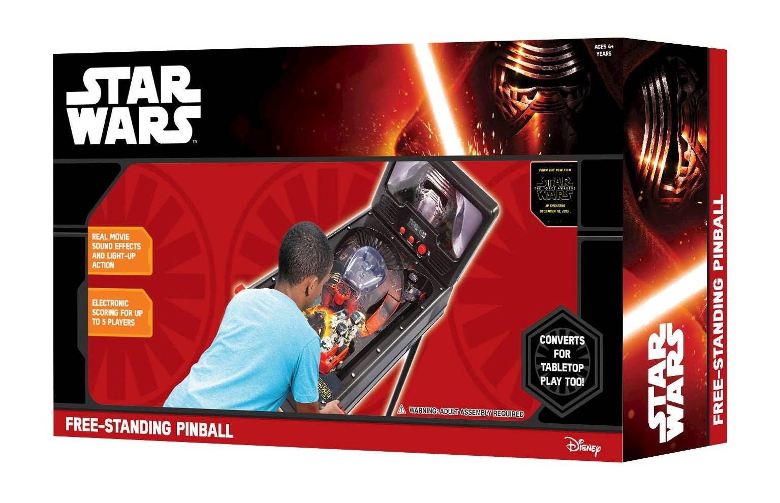 FA Kylo Ren Free Standing Pin Ball Machine