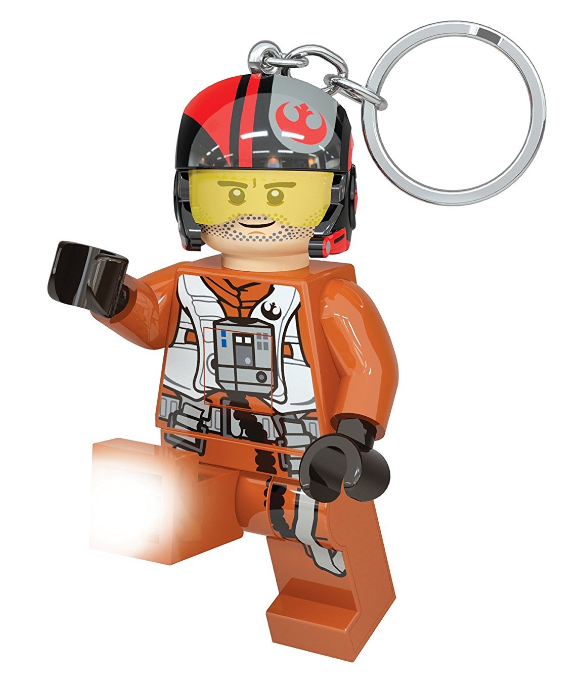 FA Lego Mini Figure Poe Dameron LED Light Key Chain 2