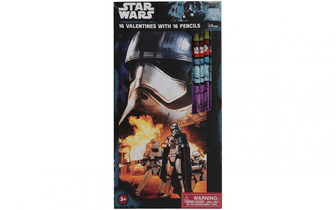 New Rogue One (Force Awakens) Themed Valentine's Day Pencil Card Pack available on Target.com