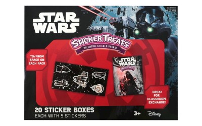 New Rogue One (Force Awakens) Themed Valentine's Day Sticker Packs Box available on Target.com