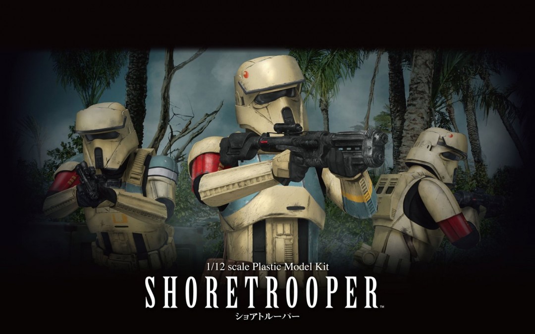 New Rogue One Imperial Shoretrooper Plastic Model Kit in stock on Amazon.com