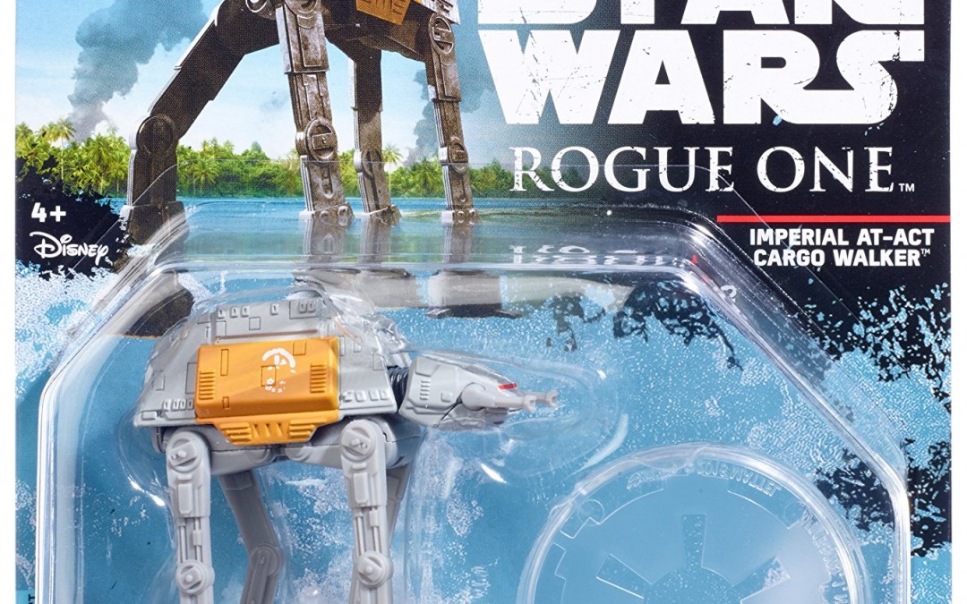 New Rogue One Hot Wheels Imperial AT-ACT Cargo Walker vehicle toy available on Walmart.com