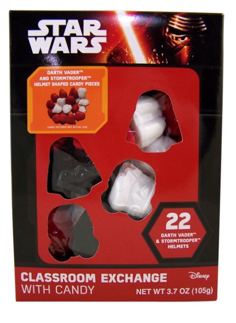 FA CE Darth Vader and Stormtrooper Valentine helmet shaped candy box 1