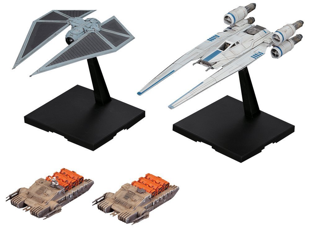RO U-Wing and Tie Striker Model Ships Set 1