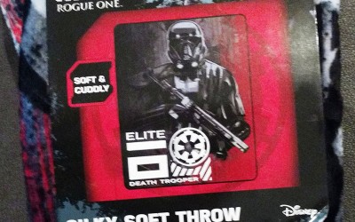 New Rogue One Deathtrooper Silky Soft Throw Bedding blanket available on Amazon.com