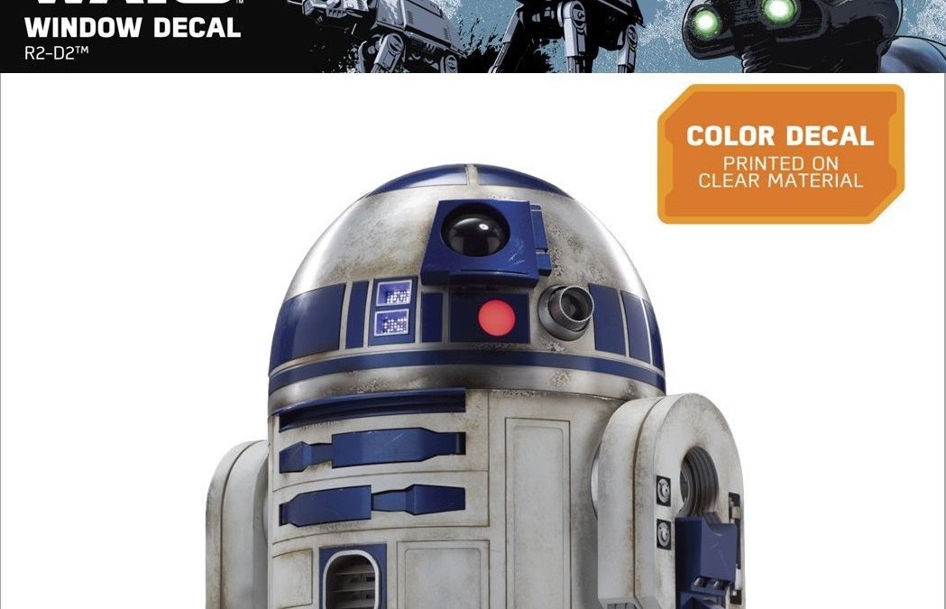 New Rogue One R2-D2 Window Decal Figure available on Walmart.com