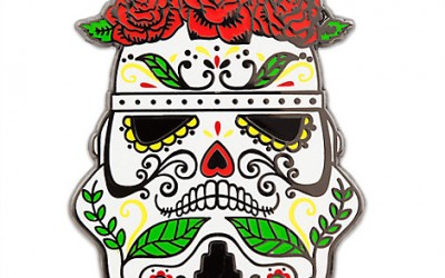 New Star Wars themed Stormtrooper Mexican Skull Pin available on DisneyStore.com