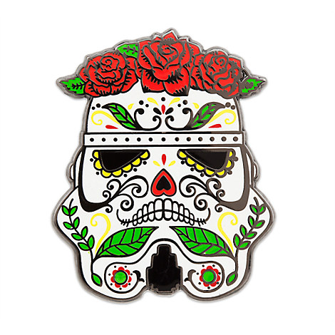 New Star Wars themed Stormtrooper Mexican Skull Pin available on DisneyStore.com