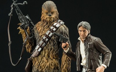 New Force Awakens Han Solo & Chewbacca ARTFX+ Statue 2-Pack available for pre-order on Kotous.com