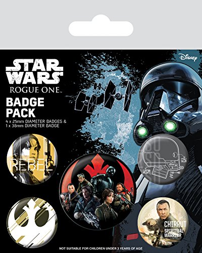 New Rogue One Rebels Button Badge Set available on Amazon.com