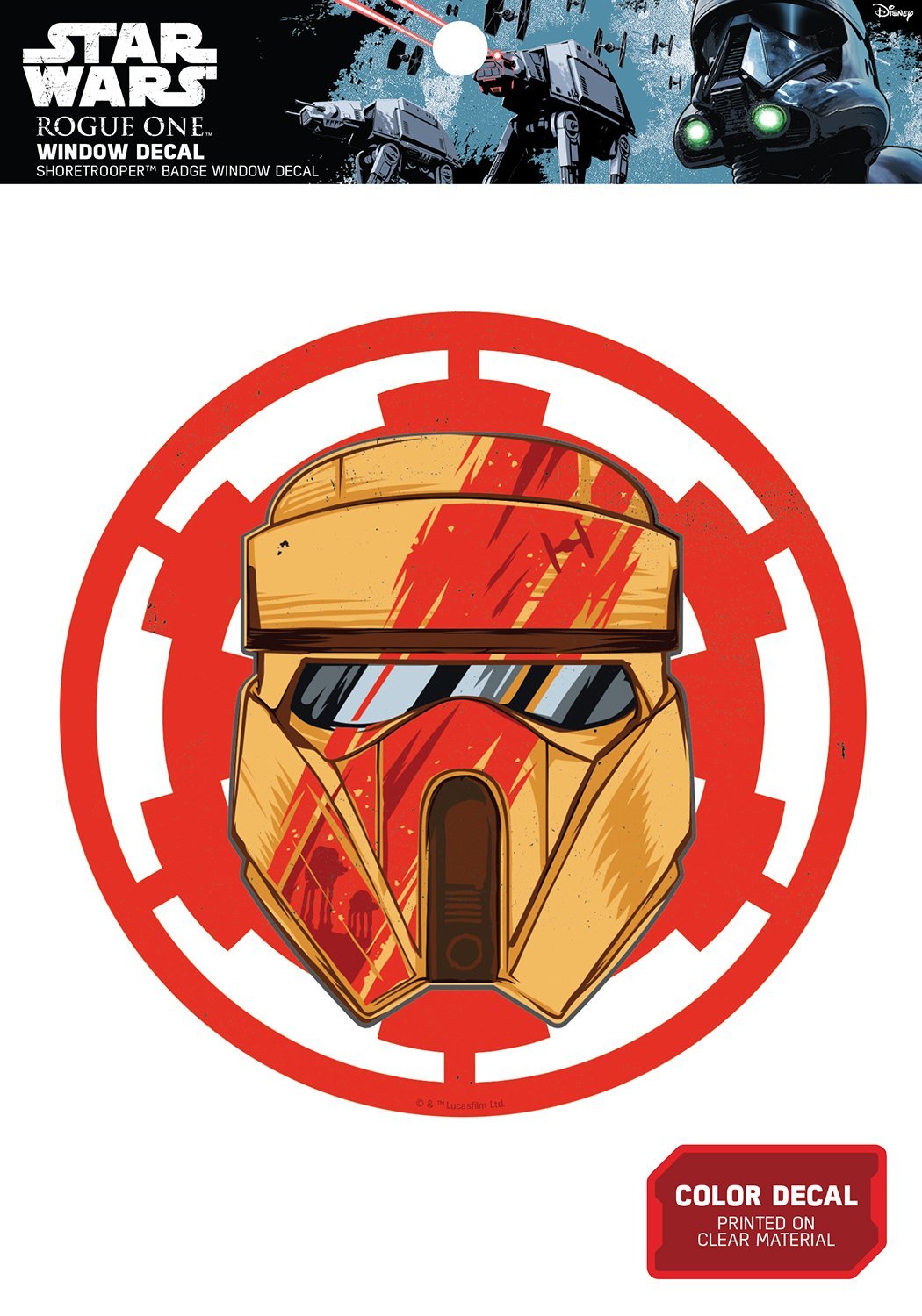New Rogue One Shoretrooper Badge Window Decal Figure available on