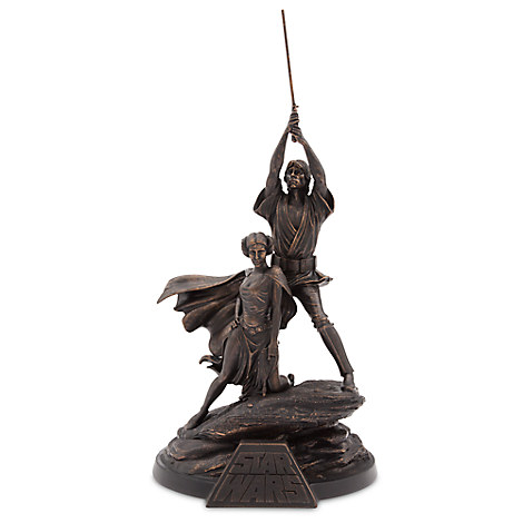 New 40th Anniversary Luke and Leia Limited Edition Figurine Statue available on DisneyStore.com