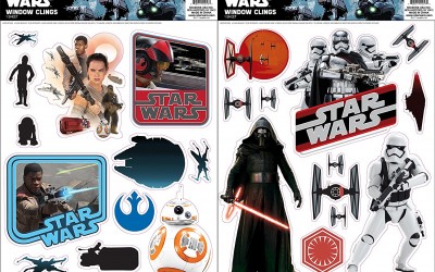 New Rogue One (Force Awakens) Window Cling Set available on Amazon.com