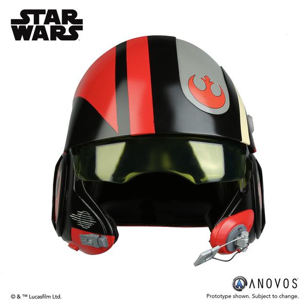 New Force Awakens Poe Dameron X-Wing Pilot Helmet available on Anovos.com