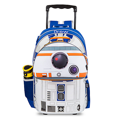 SW R2-D2 Talking Light-Up Rolling Backpack 4