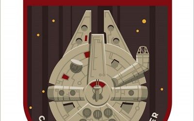 New Rogue One Millennium Falcon Window Decal Badge available on Walmart.com