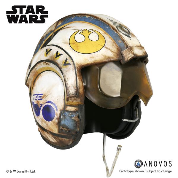 New Force Awakens Rey's Salvaged X-Wing Helmet Accessory available on Anovos.com