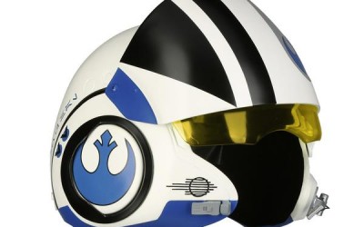 New Force Awakens Poe Dameron Blue X-Wing Pilot Helmet available on Anovos.com