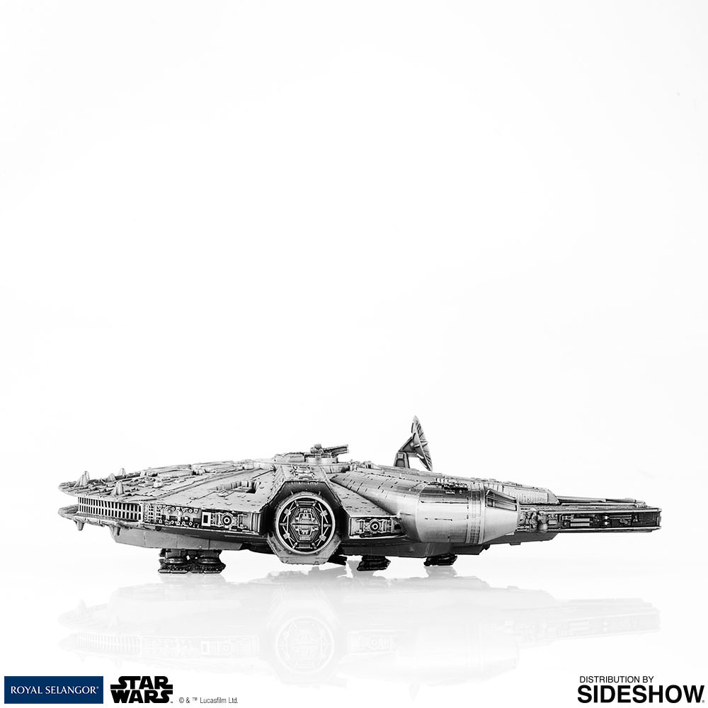 SW Millennium Falcon Pewter Collectable Statue 3