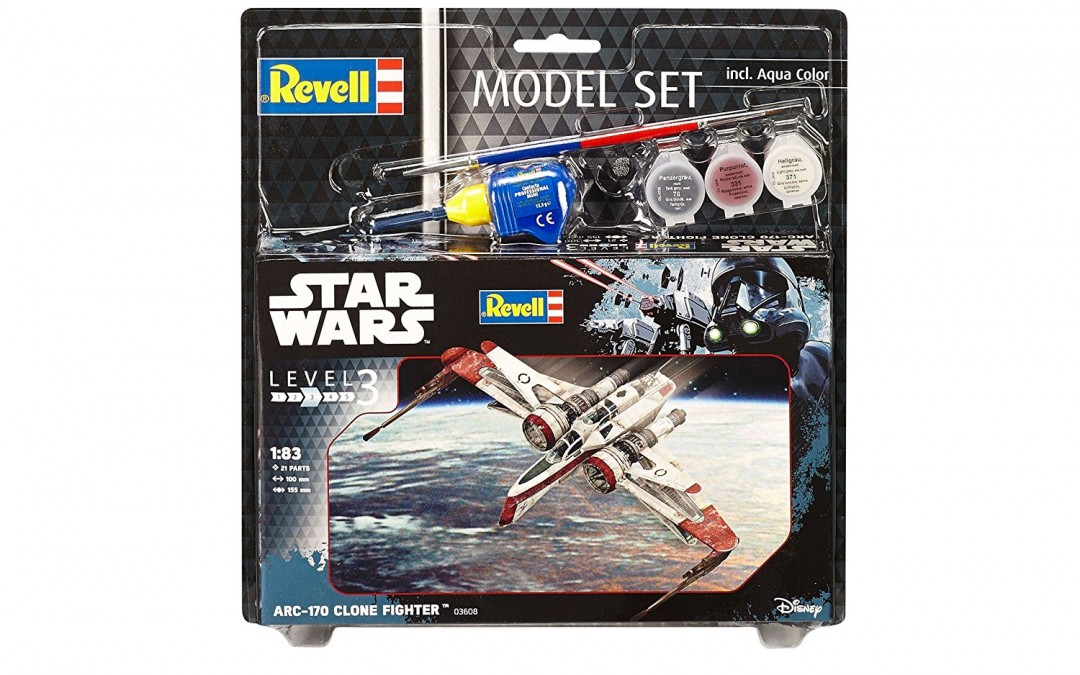 New Rogue One (Revenge of the Sith) Arc-170 Fighter Model Kit Set available on Amazon.com