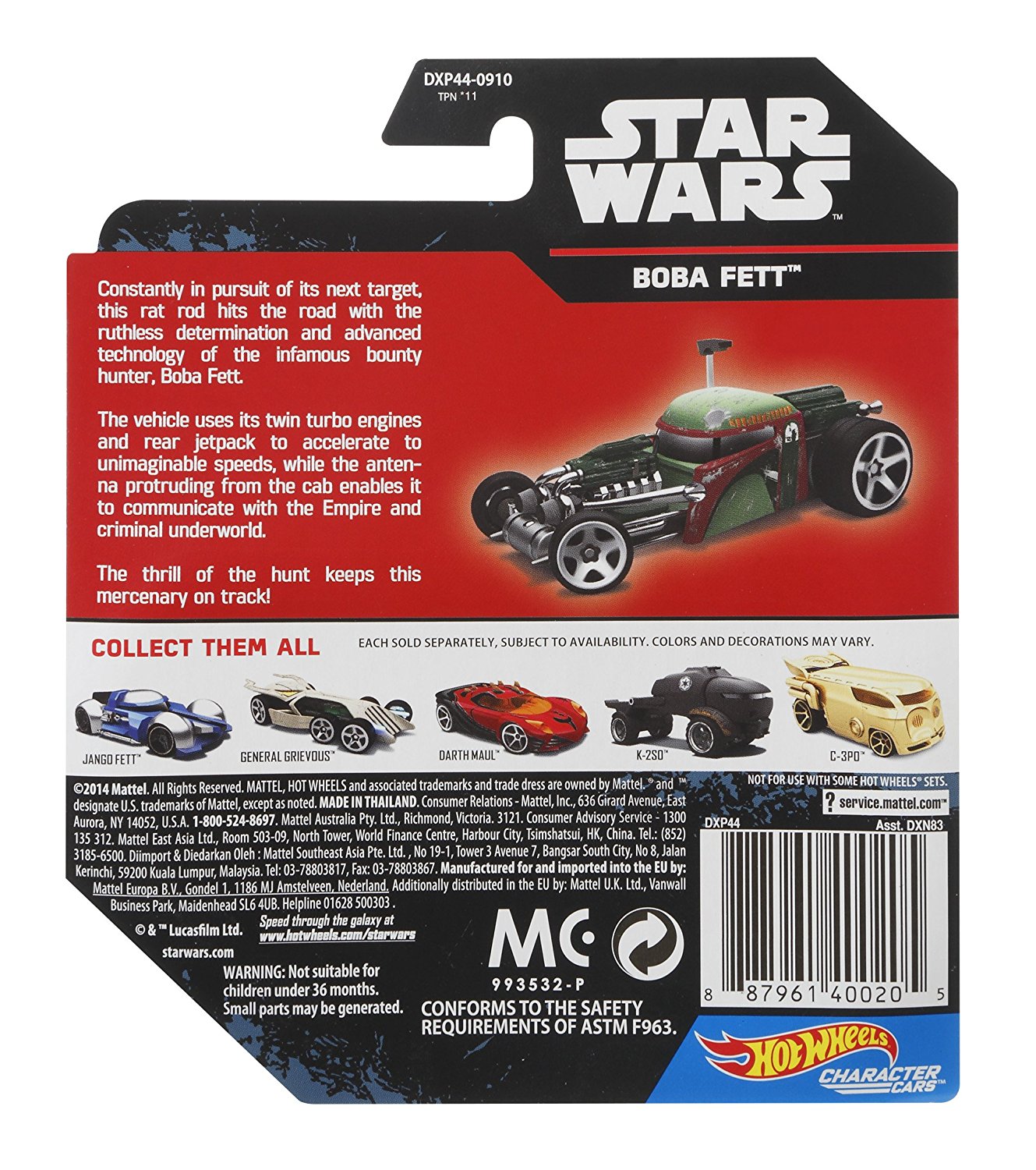 RO HW Boba Fett Character Car 2