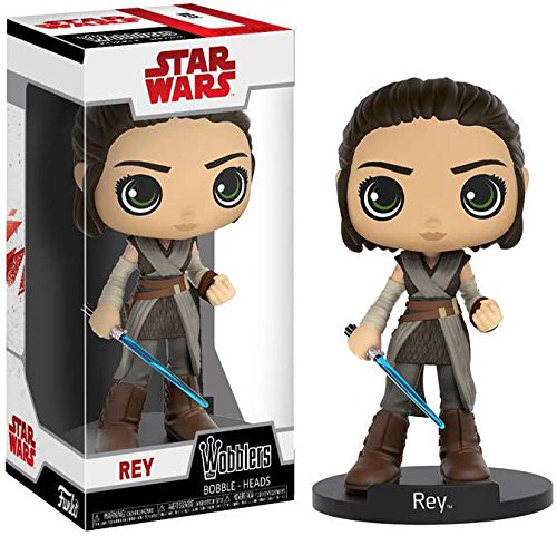 TLJ Rey Funko Wobbler Bobble Head Toy 1
