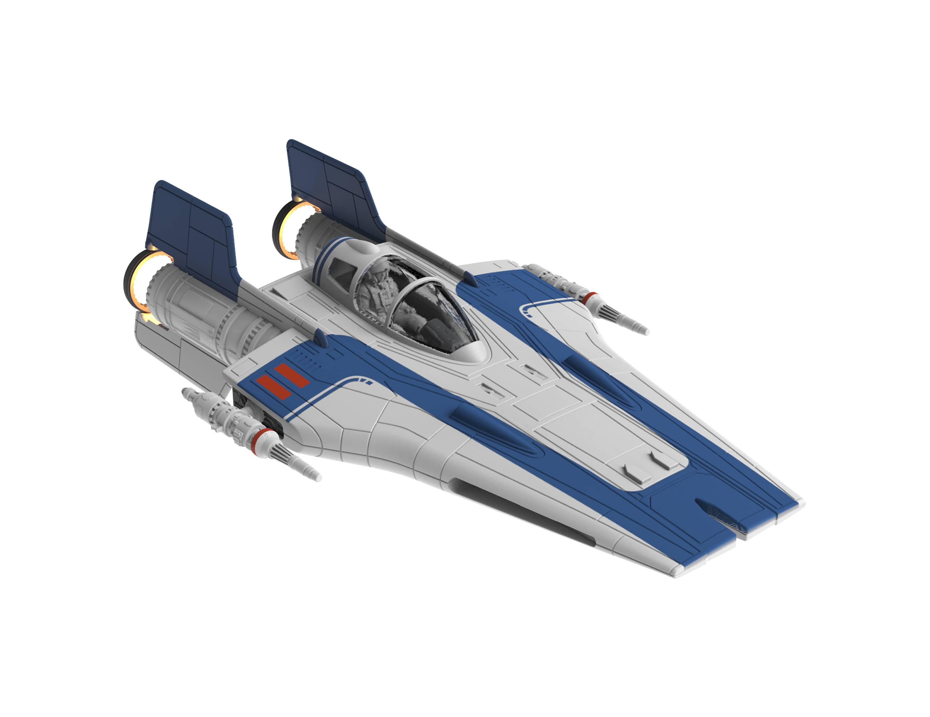 TLJ Build and PlayResistance A-Wing Fighter Model Kit 3