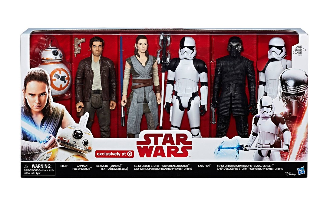 New Last Jedi 12" Figure 6-Pack available on Walmart.com
