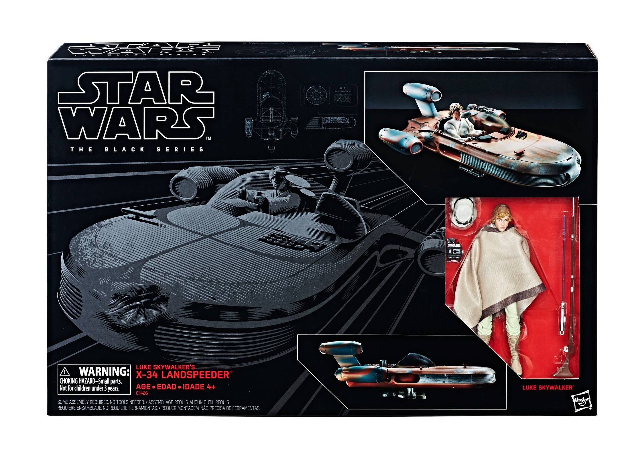 ANH Black Series Landspeeder & Luke Skywalker Figure Set 1