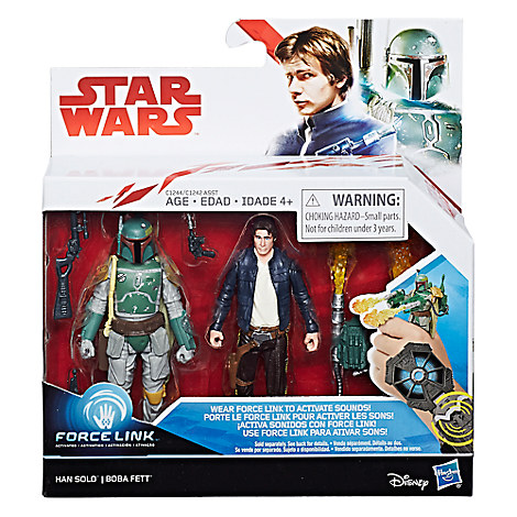 TLJ (ROTJ) Han Solo & Boba Fett Force Link Figure Set 1