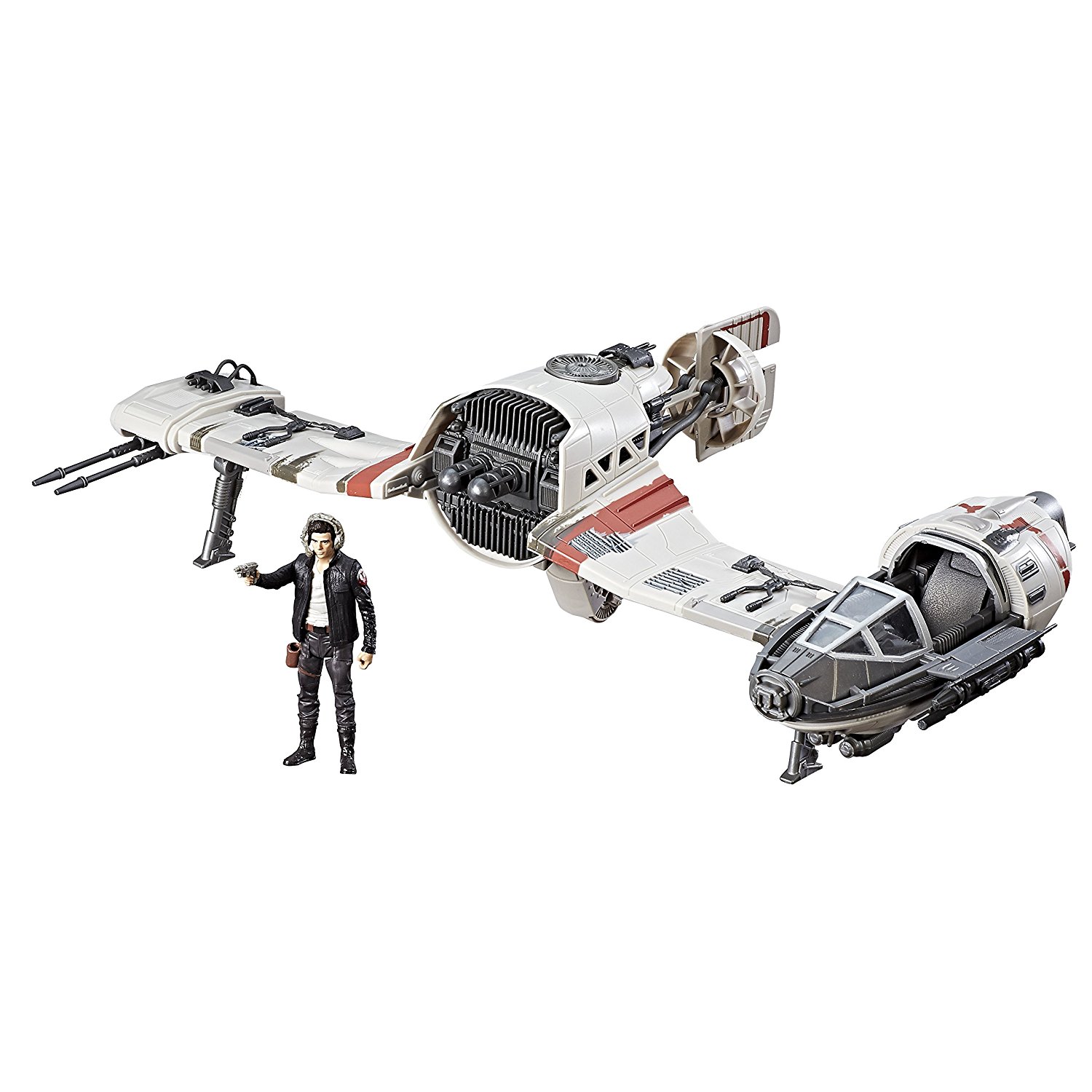 TLJ Resistance Ski Speeder Vehicle Toy with Captain Poe Dameron Figure 2