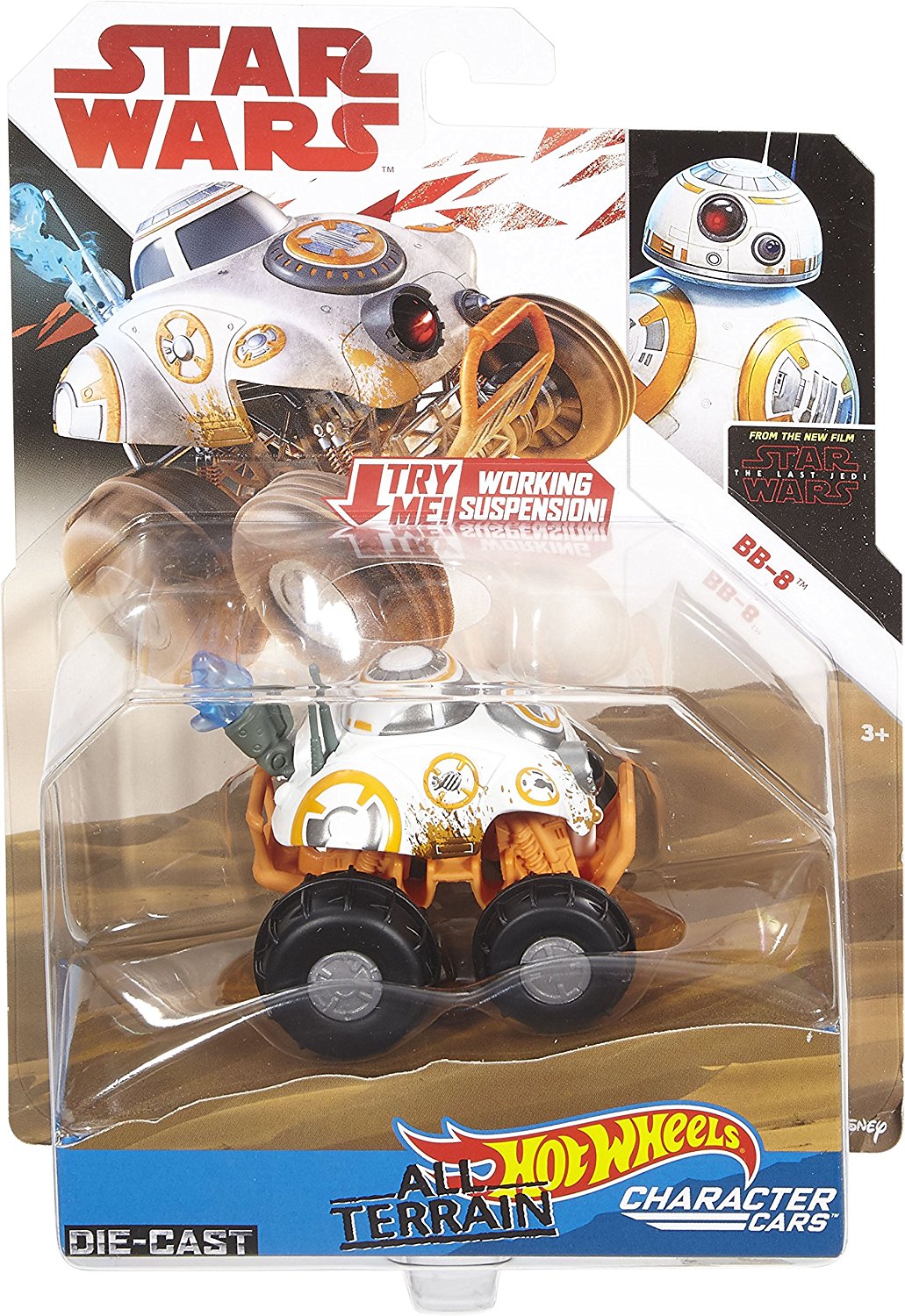 TLJ Hot Wheels BB-8 All-Terrain Character Car 1