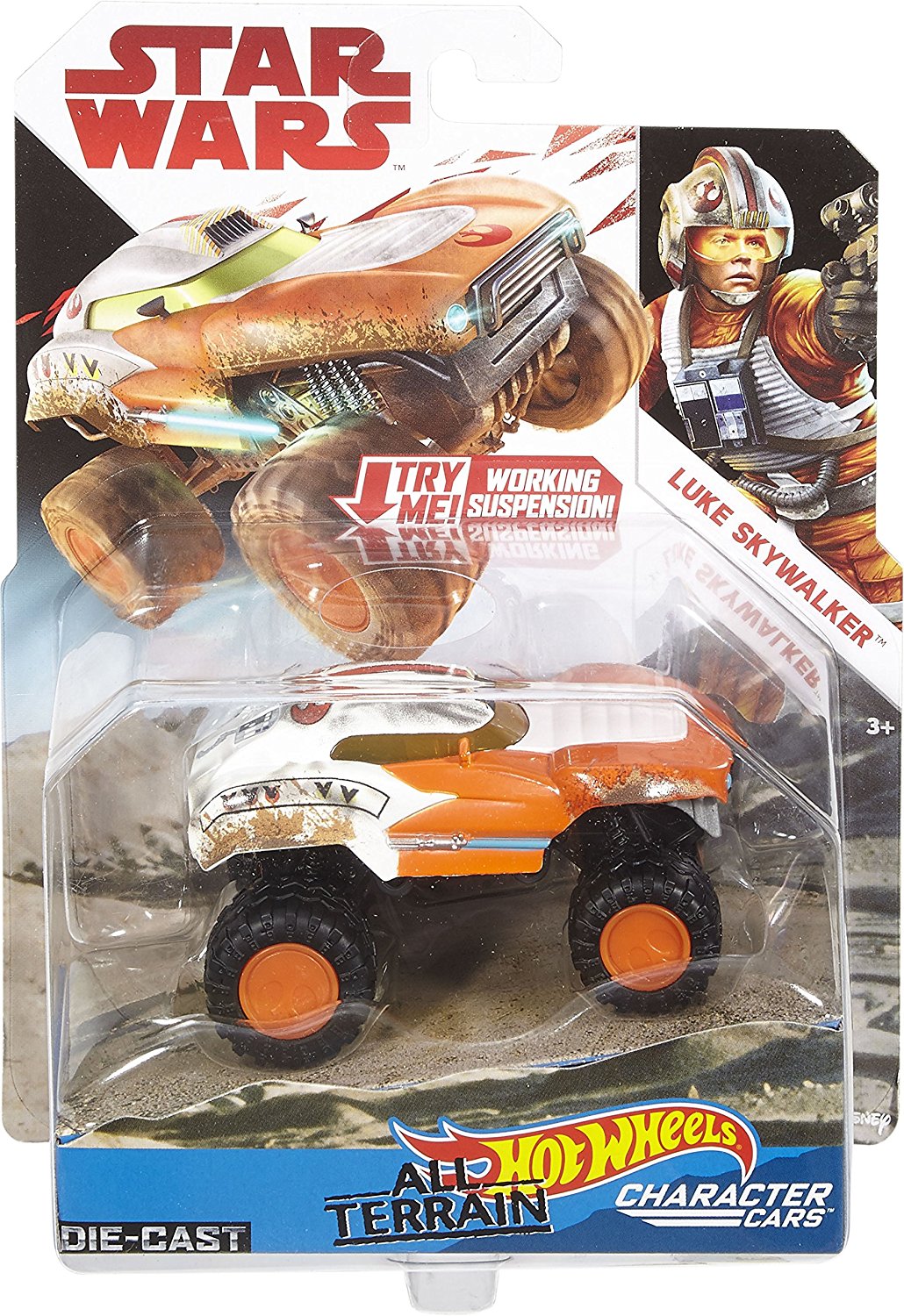 TLJ Hot Wheels Luke Skywalker All-Terrain Character Car 1