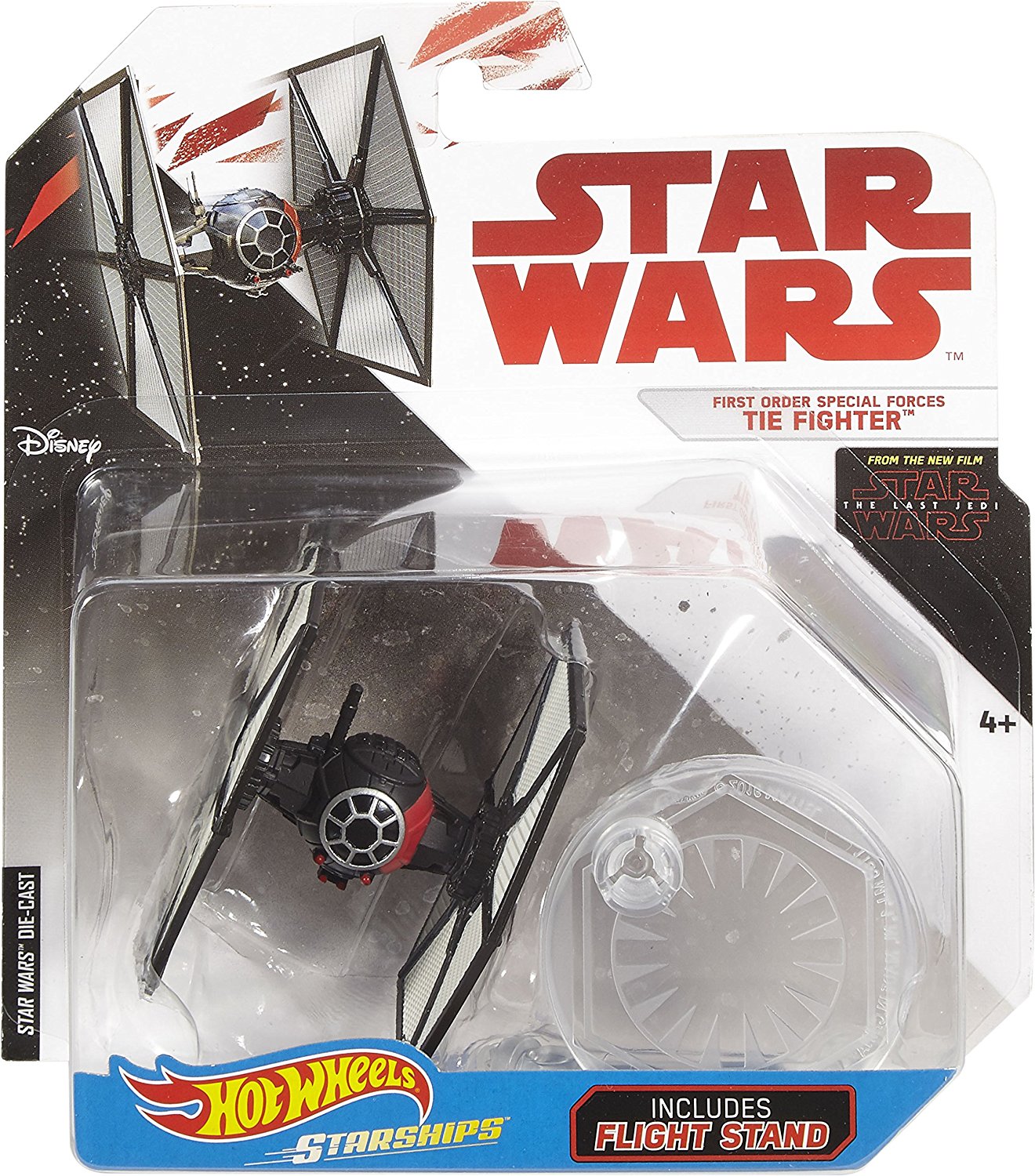 TLJ Hot Wheels First Order Special Forces Tie Fighter Vehicle Toy 1