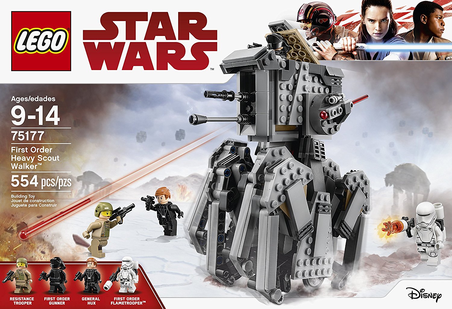 TLJ First Order Heavy Scout Walker Lego Set 1