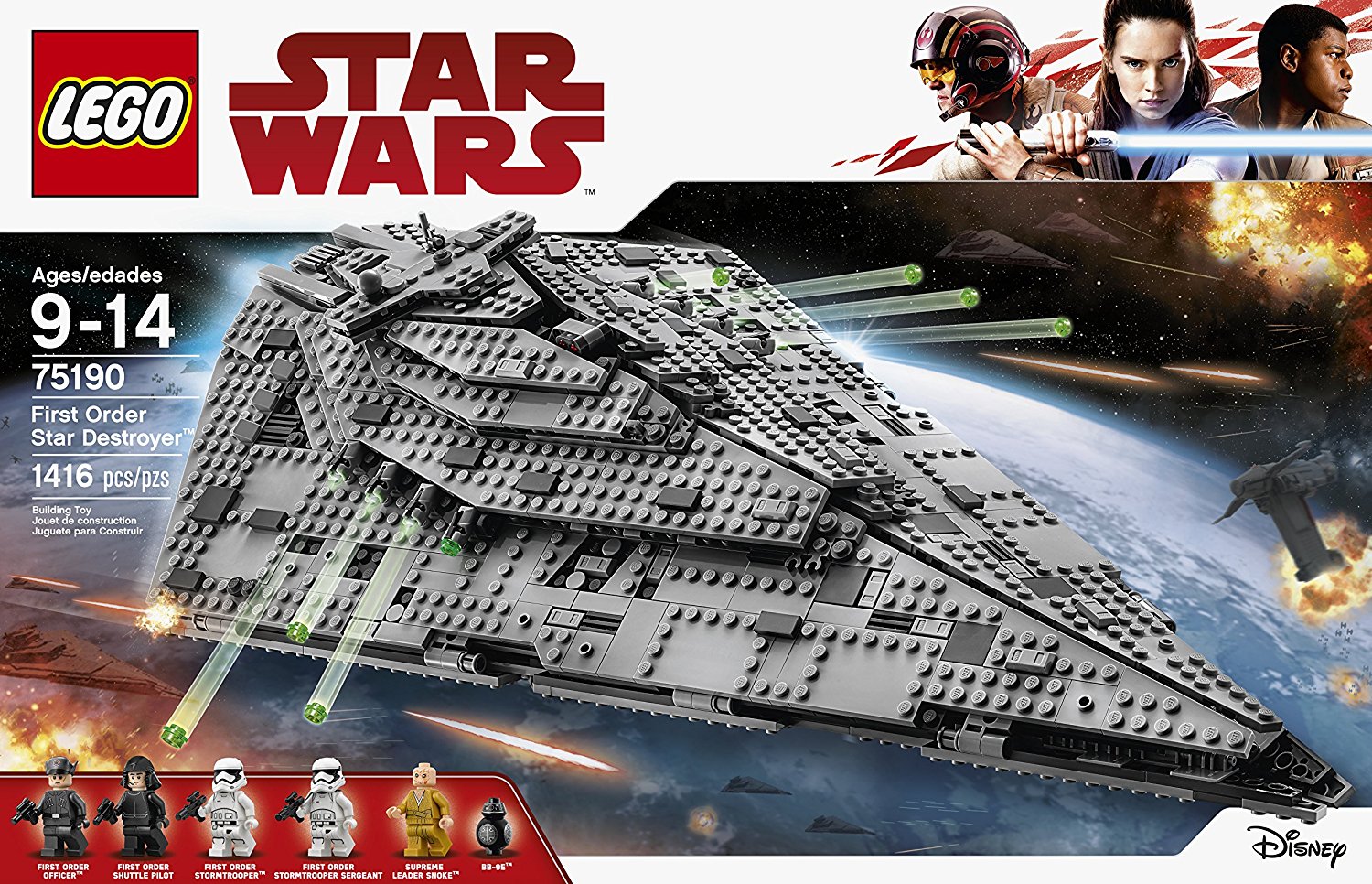 TLJ First Order Star Destroyer Lego Set 1