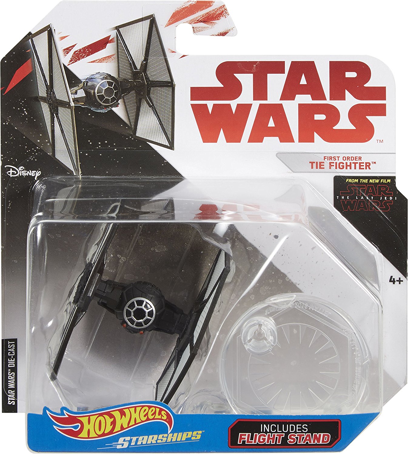 TLJ Hot Wheels First Order Tie Fighter Vehicle Toy 1