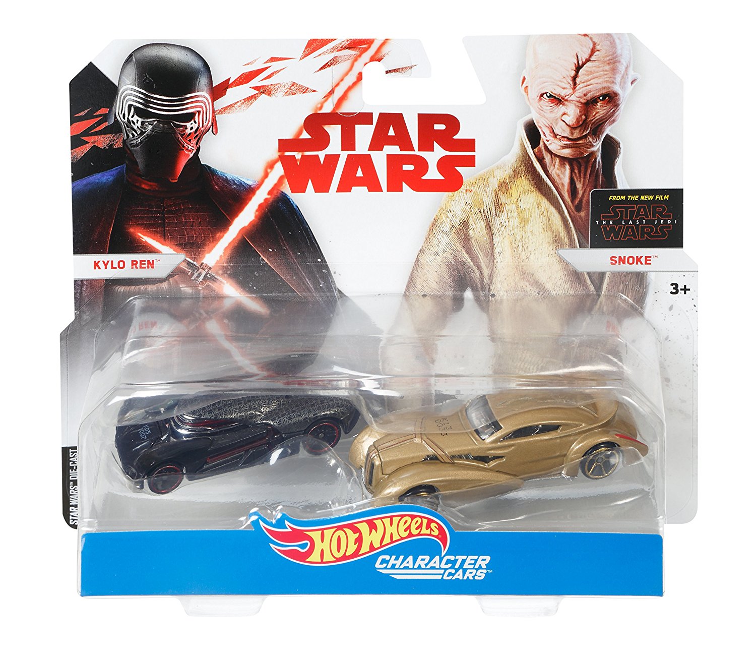 TLJ Hot Wheels Kylo Ren and Snoke Car 2-pack 1