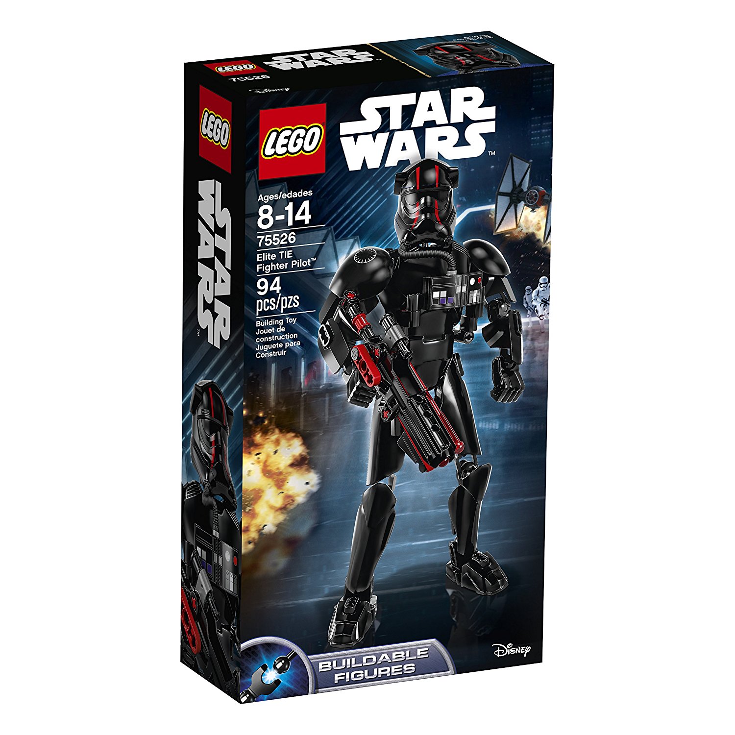 TLJ First Order Tie Fighter Pilot Buildable Figure Lego Set 1