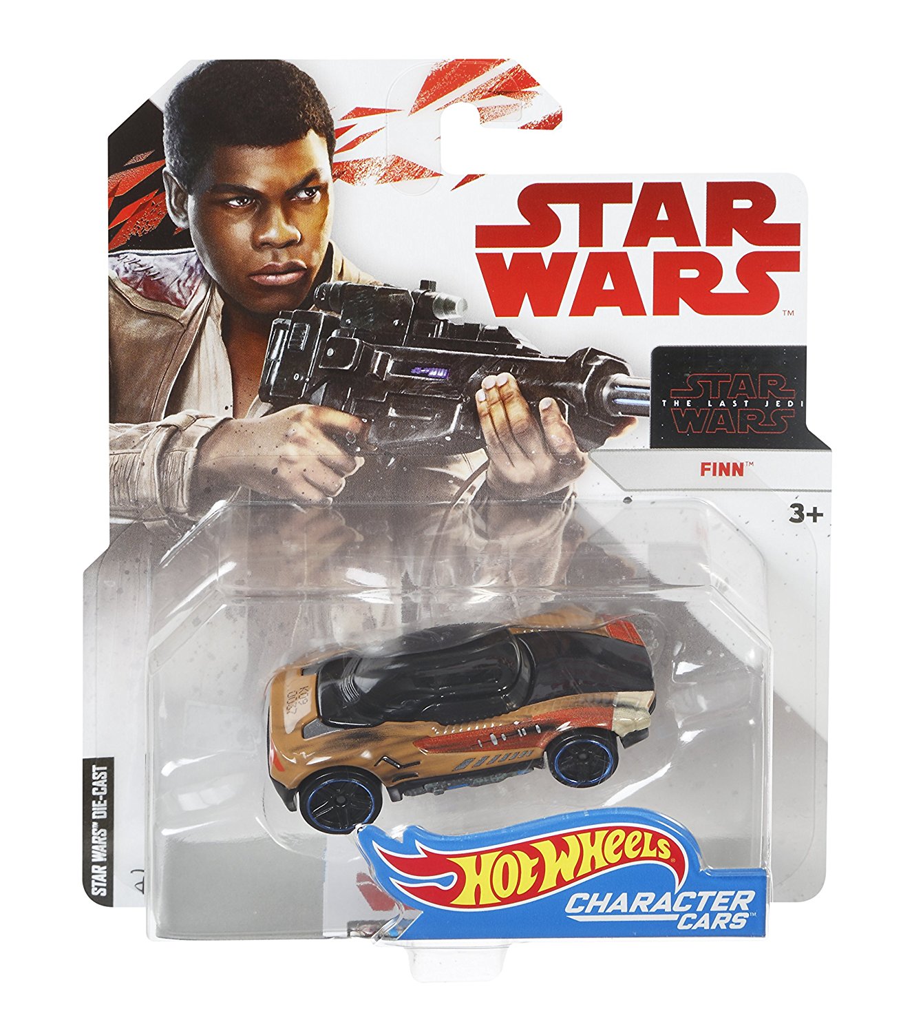 TLJ Hot Wheels Finn Character Car 1