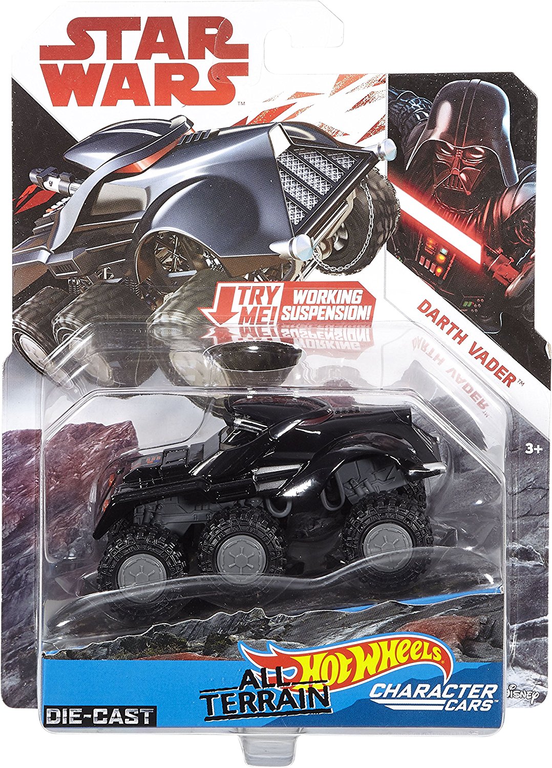 TLJ Hot Wheels Darth Vader All-Terrain Character Car 1