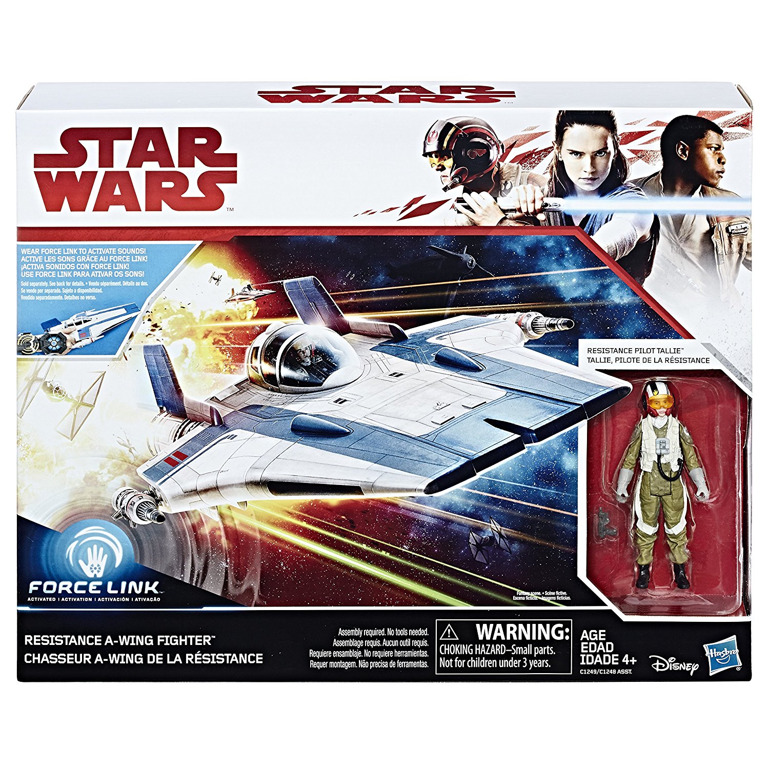 TLJ Resistance A-Wing Fighter Vehicle Toy with Resistance Pilot Tallie Figure 1