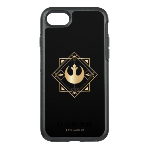 TLJ Rebel Alliance Gold Sybmol OtterBox Symmetry iPhone 8/7 Case