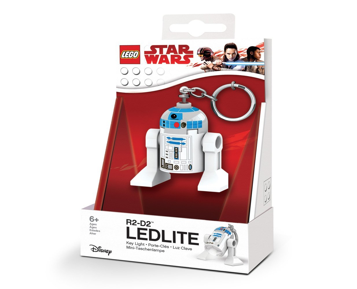 TLJ R2-D2 Lego Figure LED Keychain Light 1