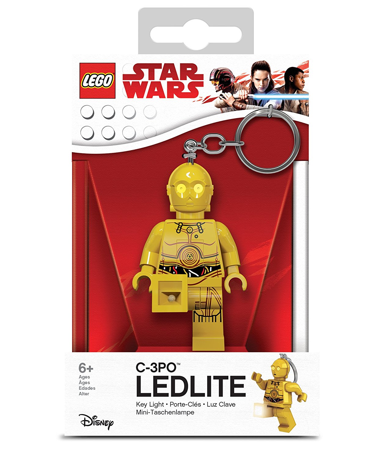 TLJ C-3PO Lego Figure LED Keychain Light 1