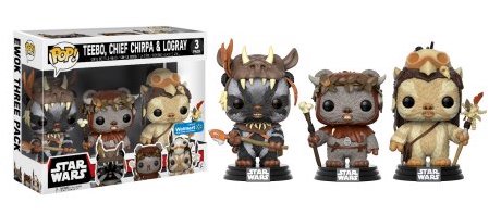 New Exclusive Funko Pop! Bobble Head Ewok 3-Pack available on Walmart.com